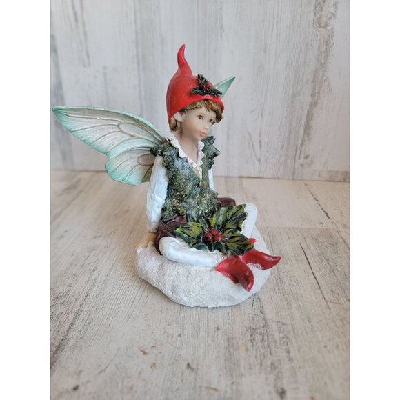 Mark Roberts sitting snow fairy elf vintage unique home decor - Picture 2 of 9